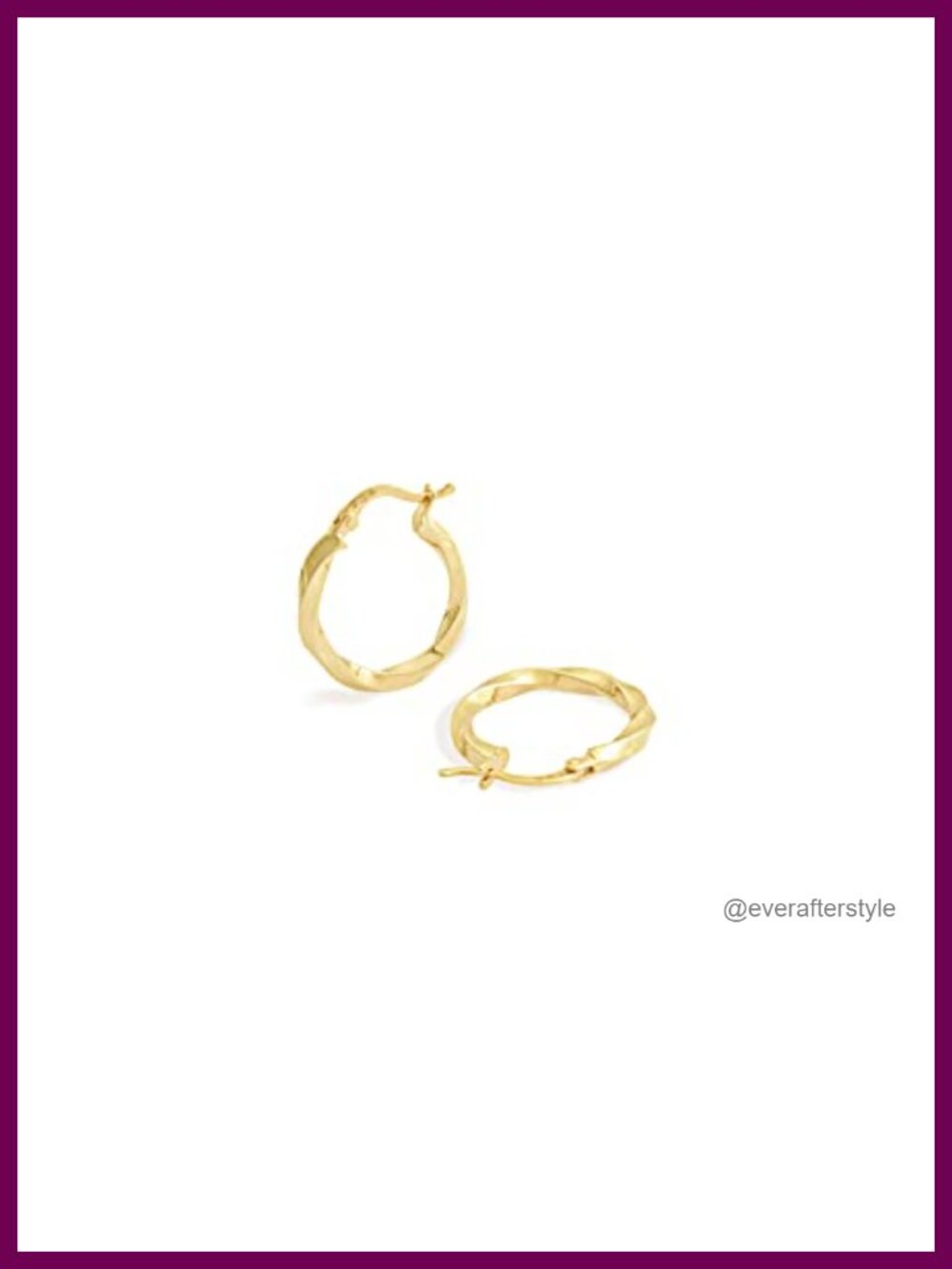 Gold Filled Hoop Earrings 14K Yellow Solid Gold Filled Stylish Collection